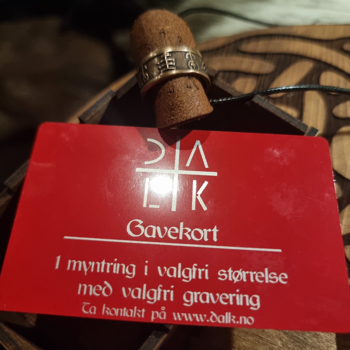 Gavekort myntring m/valgfri gravering