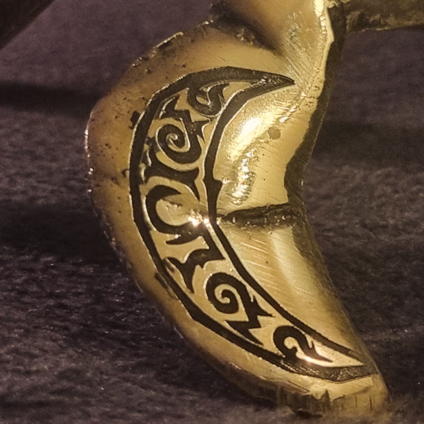 Vikingkrabbe messing