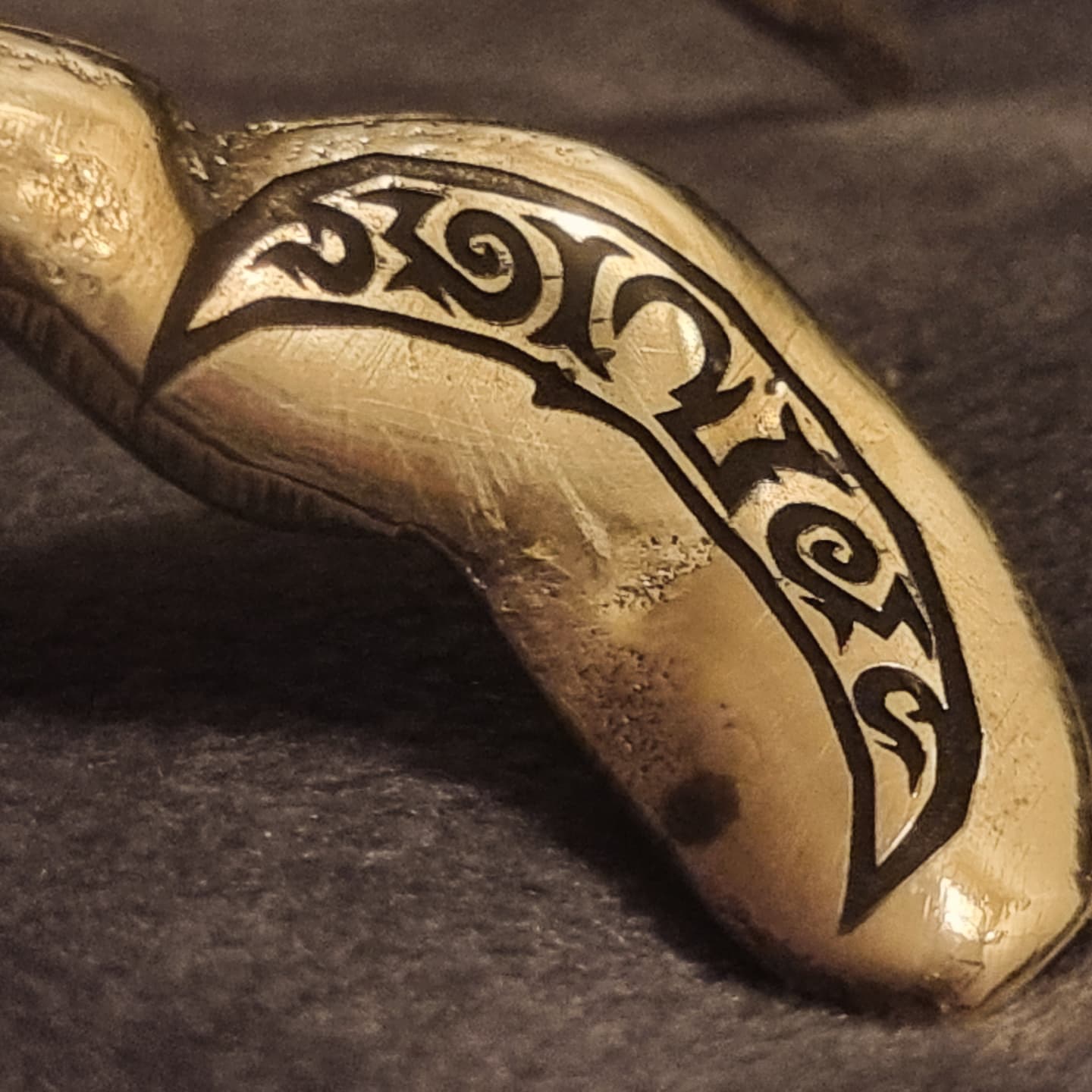 Vikingkrabbe messing
