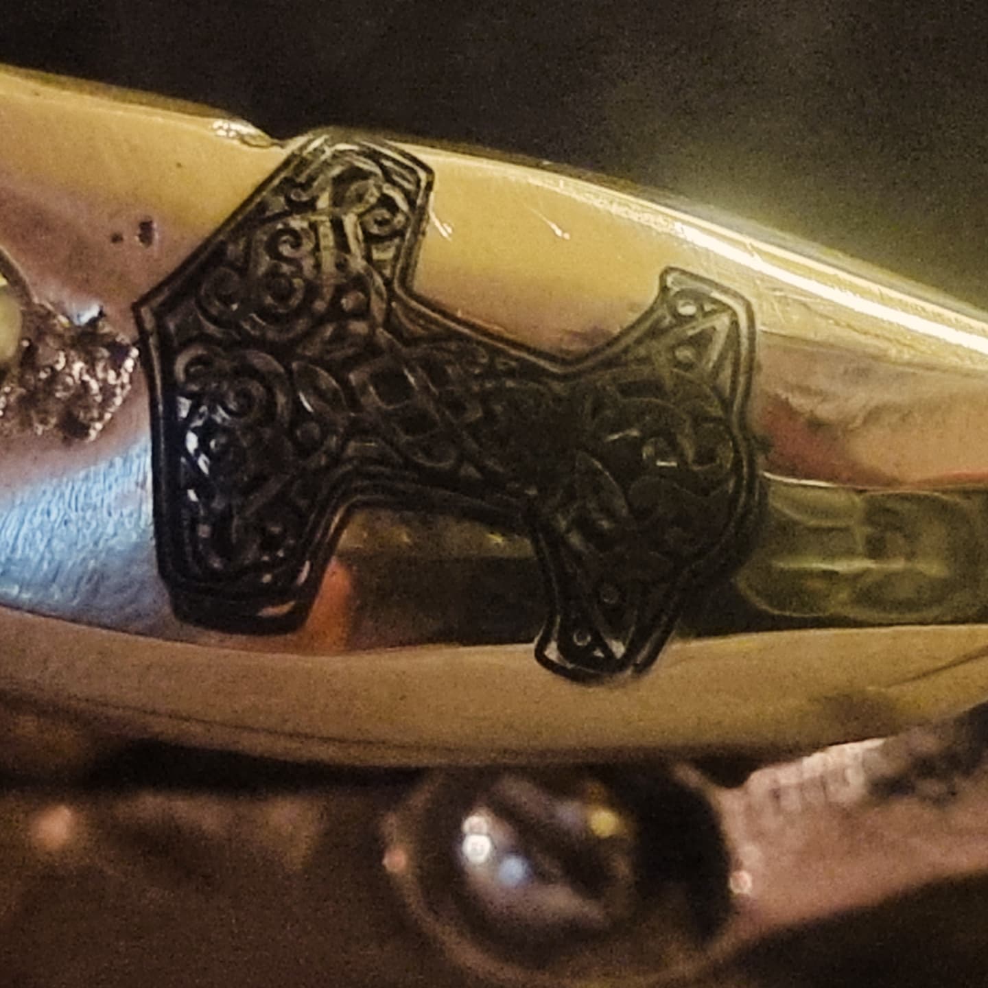Vikingkrabbe messing